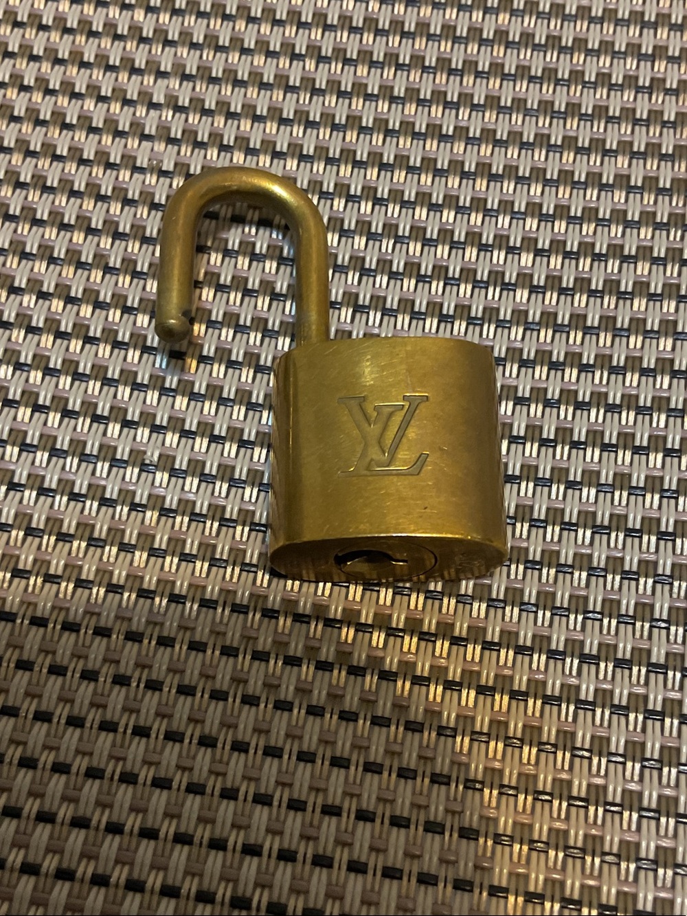 Louis Vuitton Gold Padlock #312 with LV Monogram - Accessories